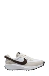 Nike Waffle Debut Sneaker In White/ Baroque Brown-phantom