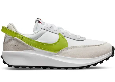 Pre-owned Nike Waffle Debut (women's) Sneakers In Summit White/atomic Green/iris Whisper