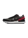 Nike Waffle One "flat Pewter/siren Red" Sneakers In Black