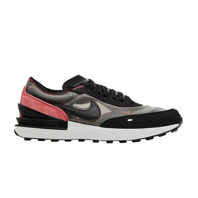 Pre-owned Nike Waffle One Gs 'flat Pewter Siren Red' | Grey | Kid's Size 6
