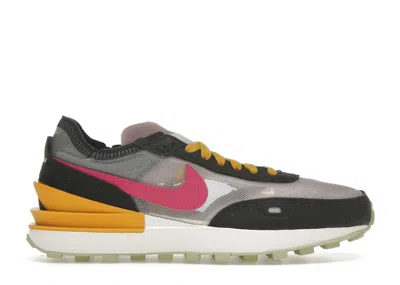 Pre-owned Nike Waffle One Mc (women's) Sneakers In Brown/pink/sulfur