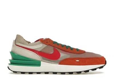 Pre-owned Nike Waffle One Mystic Hibiscus (women's) Sneakers In Burnt Sunrise/light Orewood Brown/malachite In Multi