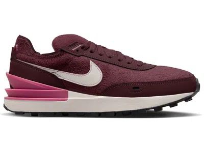 Pre-owned Nike Waffle One Se (women's) Sneakers In Burgundy Crush/desert Berry/black In Multi