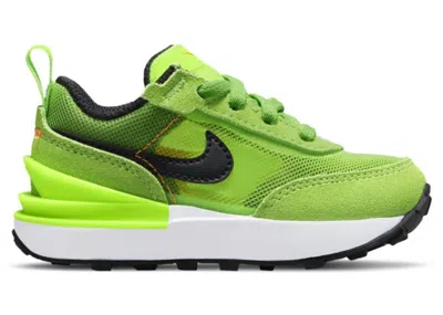 Pre-owned Nike Waffle One Sneakers In Electric Green/mean Green/hyper Crimson