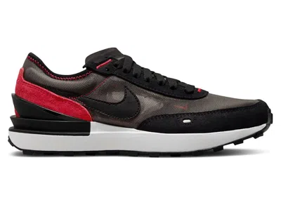 Pre-owned Nike Waffle One Sneakers In Flat Pewter/siren Red/photon Dust