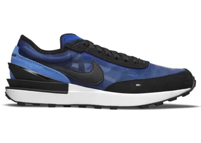 Pre-owned Nike Waffle One Sneakers In Racer Blue/white/bright Crimson