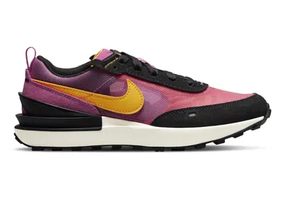 Pre-owned Nike Waffle One University Gold Sneakers In Active Fuchsia/black/coconut Milk In Multi