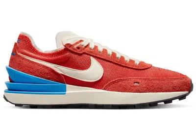 Pre-owned Nike Waffle One (women's) Sneakers In Picante Red/light Photo Blue/coconut Milk In Multi