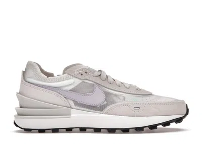 Pre-owned Nike Waffle One (women's) Sneakers In Summit White/light Bone/green Glow