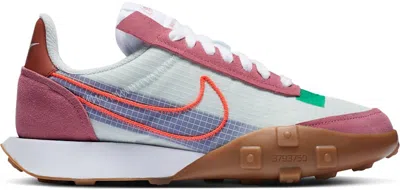Pre-owned Nike Waffle Racer 2k (women's) Sneakers In Desert Berry/light Silver/white