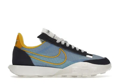 Pre-owned Nike Waffle Racer 2x (women's) Sneakers In Blackened Blue/photo Blue/chlorine Blue