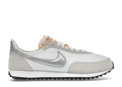 Pre-owned Nike Waffle Trainer 2 Metal Silver (women's) Sneakers In Summitin White/summit White/total Orange