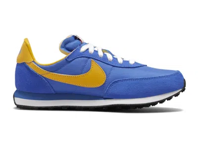 Pre-owned Nike Waffle Trainer 2 Sneakers In Medium Blue/university Gold/white