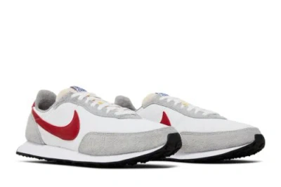 Pre-owned Nike Waffle Trainer 2 White Light Smoke Grey Gym Red Men's Dj6054-101 In White/light Smoke Grey/hyper Royal/gym Red