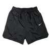 Nike Waist Lacing Woven Solid Color Breathable Shorts Black