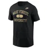 Nike Wake Forest  Men's College T-shirt In Black