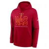 Nike Burgundy Washington Commanders Busted Play Club Fleece Pullover Hoodie In Red
