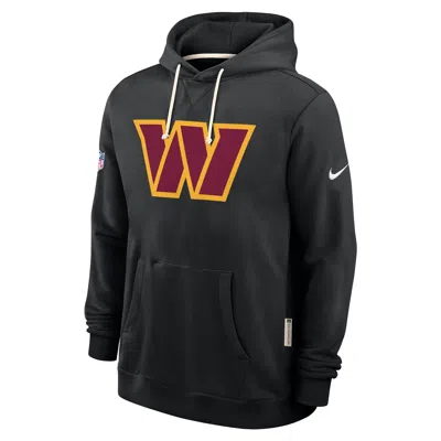 Nike Washington Commanders Initial Home Sideline  Men's Dri-fit Nfl Pullover Hoodie In Black
