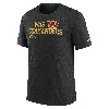Nike Men's Black Washington Commanders Overlap Lockup Tri-blend T-shirt In Black