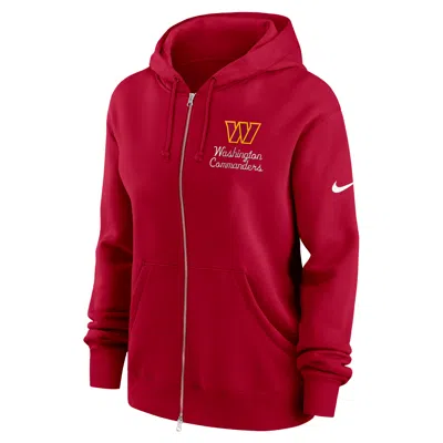 Nike Washington Commanders Phoenix Rewind  Women's Nfl Full-zip Hoodie In Red
