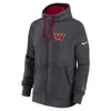 Nike Washington Commanders Playbook Page Club  Men's Nfl Full-zip Hoodie In White
