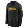 Nike Black Washington Commanders Sideline Pure Fury Performance Long Sleeve Hoodie T-shirt In Black