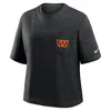 Nike Washington Commanders Rewind Pocket Boxy  Women's Nfl T-shirt In Black