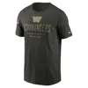 Nike Washington Commanders Salute To Service Sideline Primary Edge  Men's Dri-fit Nfl T-shirt In Black