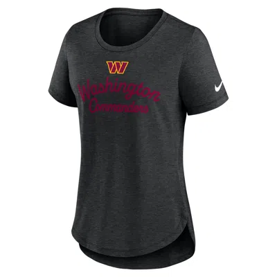 Nike Washington Commanders Script  Women's Nfl T-shirt In Black