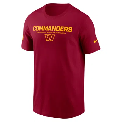 NIKE WASHINGTON COMMANDERS SIDELINE TEAM ISSUE  MEN'S DRI-FIT NFL T-SHIRT,1015859802