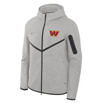 Nike Washington Commanders Tech Fleece Windrunner  Men's Nfl Full-zip Hooded Jacket In Gray
