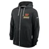 Nike Washington Commanders Utility Player Sideline  Men's Dri-fit Nfl Full-zip Hoodie In Black