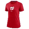 Nike Washington Nationals Authentic Collection Early Work  Women's Mlb T-shirt In Red