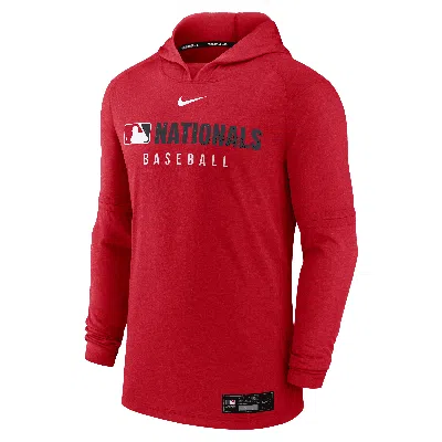 Nike Washington Nationals Authentic Collection  Men's Dri-fit Mlb Pullover Hoodie In Red