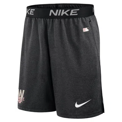 Nike Men's Black Washington Nationals City Connect Performance Practice Shorts