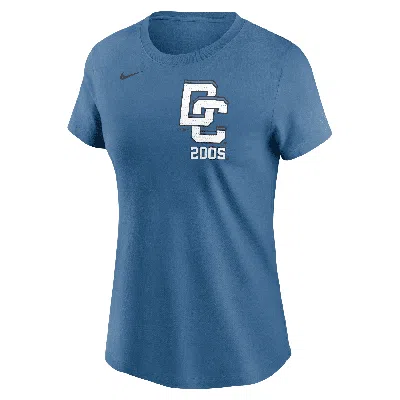 Nike Washington Nationals City Connect Wordmark  Women's Mlb T-shirt In Blue