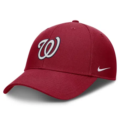 Nike Washington Nationals Evergreen Club  Men's Dri-fit Mlb Adjustable Hat In Red
