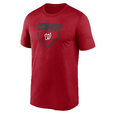 Nike Washington Nationals Home Plate Icon Legend  Men's Dri-fit Mlb T-shirt In Red