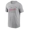 Nike Heather Gray Washington Nationals Home Team Athletic Arch T-shirt In Grey