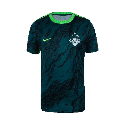Nike Washington Spirit 2025 Big Kids'  Nwsl Short-sleeve Pre-match Top In Black