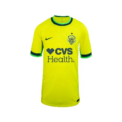 Nike Washington Spirit 2025 Stadium Away Big Kids'  Dri-fit Nwsl Replica Jersey In Yellow