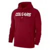 Nike Washington State Club Fleece  Men's College Pullover Hoodie In Red