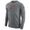 Nike Washington State  Men's College Long-sleeve T-shirt In Grey