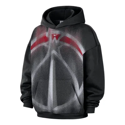 Nike Washington Wizards Standard Issue Fleece Hoodie 'black White'