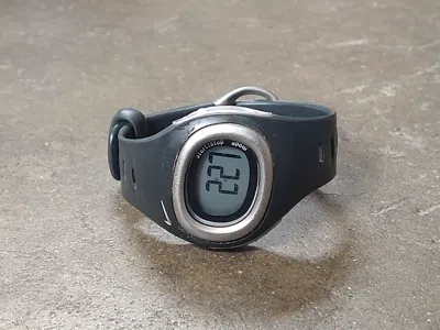 Pre-owned Nike Watch Black Digital Sports Flaw