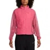 Nike Women's Running Division Packable Running Jacket In Aster Pink/ Aster Pink