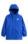 Nike Water Repellent Rain Jacket In Blue