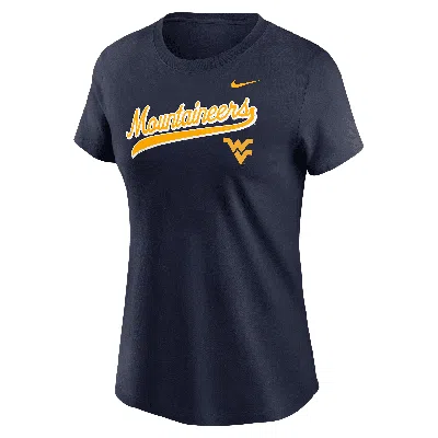 NIKE WEST VIRGINIA ATHLETIC PREP ARCH LOCAL SCRIPT  WOMEN'S COLLEGE T-SHIRT,1015855623