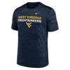 Nike Men's Navy West Virginia Mountaineers Campus Center Stack Velocity Performance T-shirt In Blue