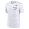 Nike West Virginia Campus Chest Stack Velocity  Men's Dri-fit College T-shirt In White